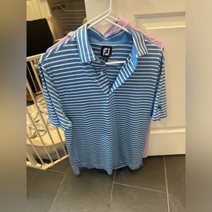 Footjoy polo blue striped